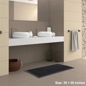 Kitchen Floor Mat (Color: Black)